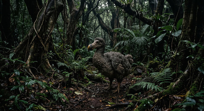 Dodo Bird (Raphus cucullatus) &ndash; Extinct Flightless Bird from Mauritius, Symbol of Human-Caused Extinction