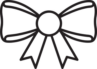 Obraz premium Vector gift bow icon