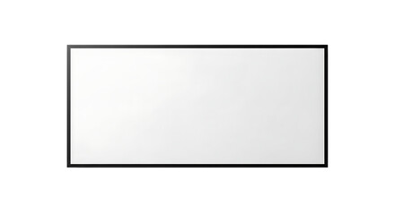 Obraz premium Blank white frame mockup on concrete