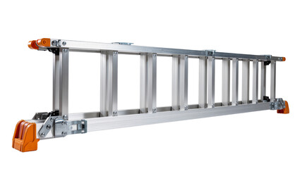 Isolated aluminum ladder for home improvement needs, construction tool, or repair equipment © Ryan