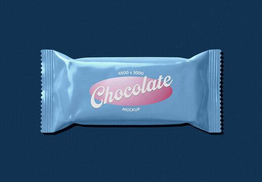 Chocolate Bar Packaging Mockup
