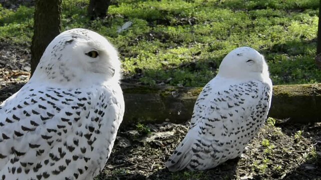 Snowy owl, its scientific name is Bubo scandiacus
