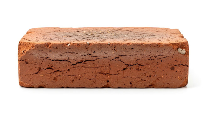 A single red clay brick.