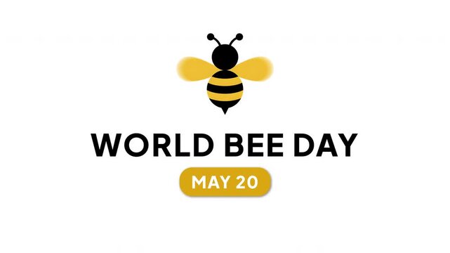 World Bee Day Intro Animation | Presentation Video for Awareness and Celebration