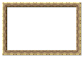 Wooden frame with transparent background for displaying content