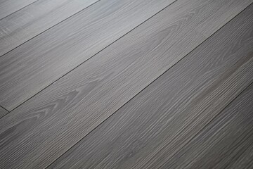 Obraz premium Grey wooden floor planks creating an interior background with natural texture