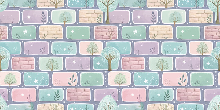 Colorful calendar grid featuring seasonal illustrations and motivational quotes Vector