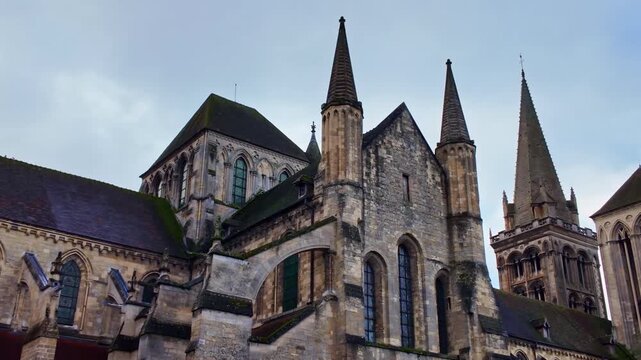 Gothic architecture of Saint-Pierre Cathedral in Lisieux, Normandy, France