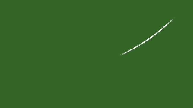 vector white lines wind effect on green screen, UI motion graphics. alpha adjustment layer, smooth animated line filter, 2d animation