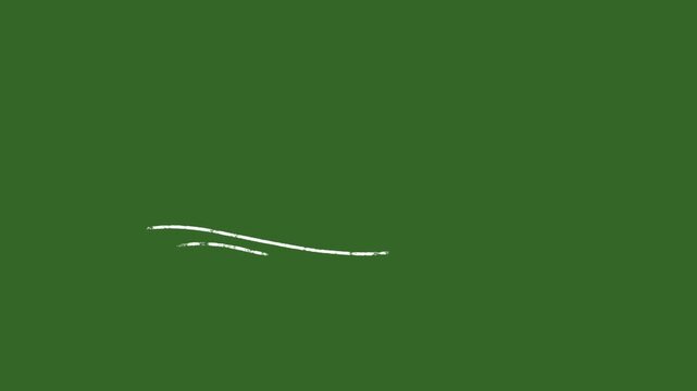 vector white lines wind effect on green screen, UI motion graphics. alpha adjustment layer, smooth animated line filter, 2d animation