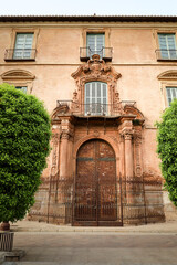 The Episcopal Palace facade in Murcia city