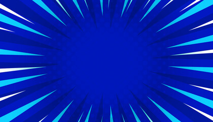 Blue sunbeam comic explosion modern abstract background © iPood