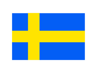 スウェーデンの国旗のイラスト素材