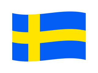 スウェーデンの国旗のイラスト素材4