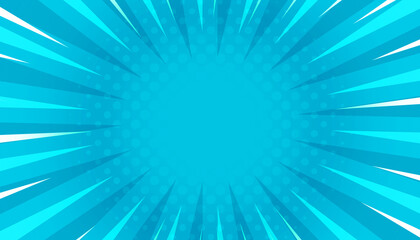 Blue sky sunbeam comic explosion modern abstract background © iPood