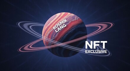 Abstract planet rings design