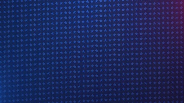 Patriotic Blue Star Pattern Background for Memorial Day or Independence Day concept animation 4k.
