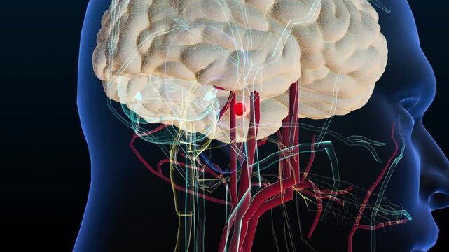 Hippocampus region of human brain anatomy