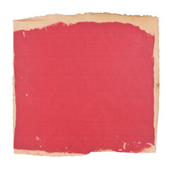 PNG Vintage torn red paper texture.