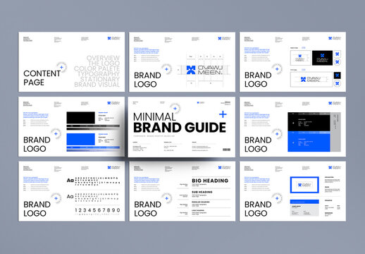 Brand Guideline Identity Manual Template Presentation Layout