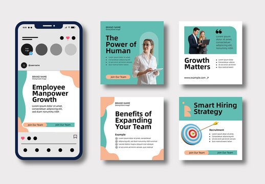 Employee Manpower Growth Social Story