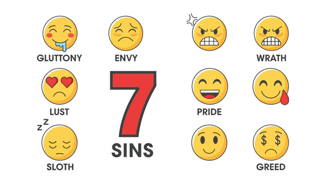 Seven deadly sins emojis
