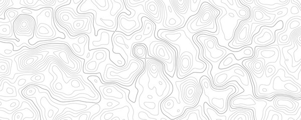 Seamless topographic map with contour lines on a transparent background, abstract relief grid vector illustration © VxGFX