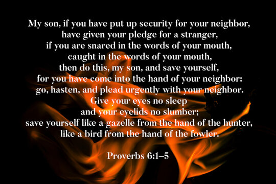 Proverbs 6 1-5