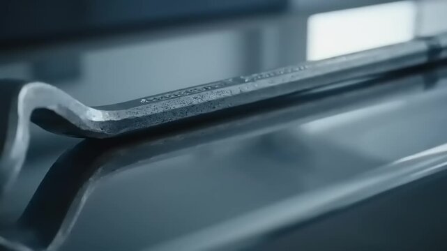 Closeup of 3D Printer Creating Object.