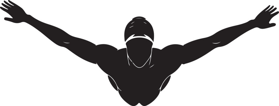 Swimming Swimmer Silhouette