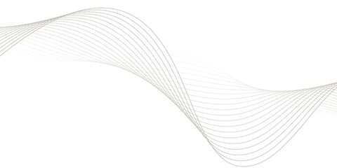 Fototapeta premium Abstract Golden Wave Pattern of Thin Curved Lines