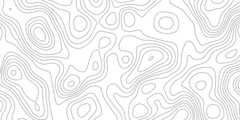 Abstract design with seamless pattern with lines topographic map. geographic mountain relief. the white on black contours topography stylized height of the lines. geographic contour map paper texture. © Arte Acuático