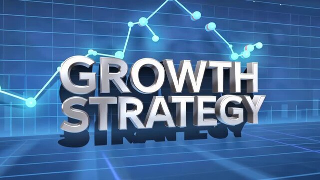Corporate growth strategy animation financial trends motion graphics modern office dynamic view corporate concept