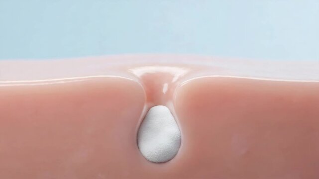 Skin Pore Releasing Bubbles Gentle Cleansing Animation