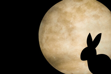 moon in the night sky © K.Pornsatid