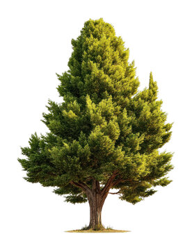 PNG Lush evergreen tree illustration.