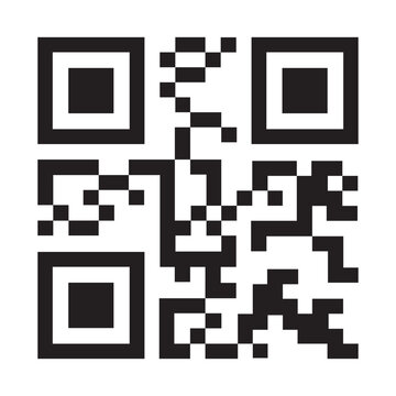 QR code icon isolated on transparent background.