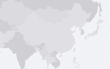 Fototapeta premium Customizable China Full Wireframe Map - Mercator Projection