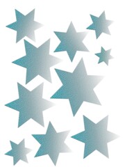 Obraz premium many blue stars on a white background