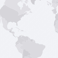 Fototapeta premium Customizable South America Wireframe Map - Azimuthal Equal-Area