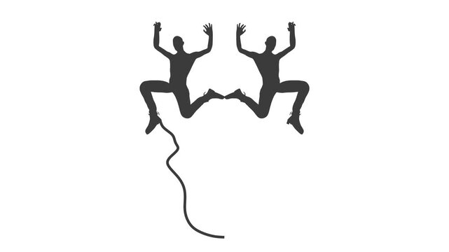 Zombies or monster face. Optical illusion. Human make silhouette of demon.