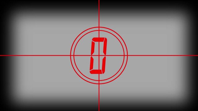 5 to 0 countdown  animation video,Old movie 5 sec countdown film reel movie, Old movie leader, retro projector style and old film rolling with details,