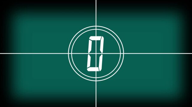 5 to 0 countdown  animation video,Old movie 5 sec countdown film reel movie, Old movie leader, retro projector style and old film rolling with details,