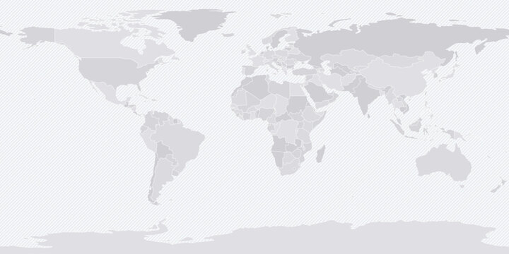 Customizable World Map Standard (Plate Carr?e) - Equirectangular