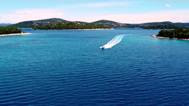 Stunning 4K Aerial Drone View of Croatia Coastline with Turquoise Adriatic Sea