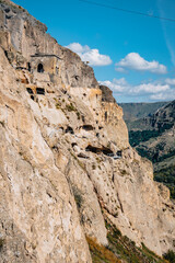 Vardzia cave monastery complex in Georgia, a city carved into the cliffs in the south of Georgia © Pernelle Voyage