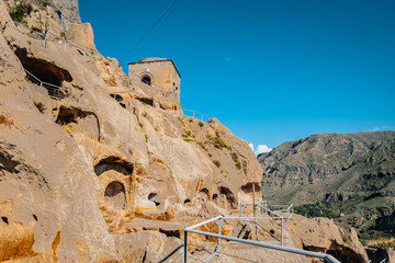 Vardzia cave monastery complex in Georgia, a city carved into the cliffs in the south of Georgia © Pernelle Voyage