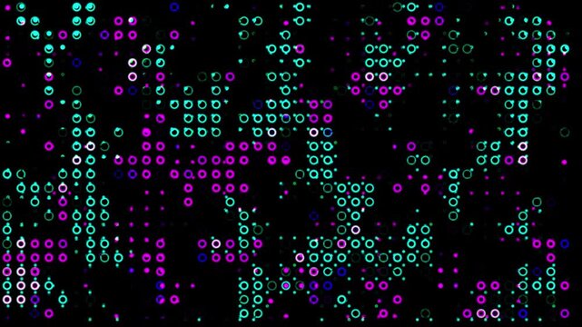 Digital Data Network Technology Background - Cyber Grid Information Flow Loop Animation