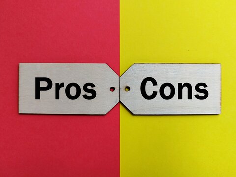 Pros and cons word refers to weighing the advantages and disadvantages of a decision, action, or situation to make an informed choice 