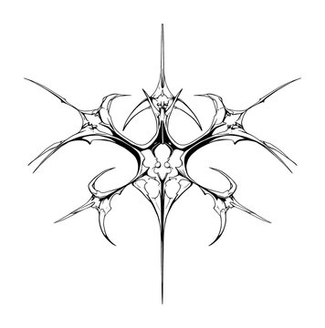 PNG Intricate symmetrical abstract design.